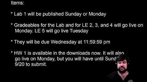 CSCI 110 Turner Lecture04 Part1 Housekeeping