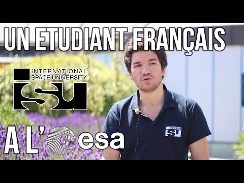 UN ETUDIANT FRANCAIS A L'ESA !