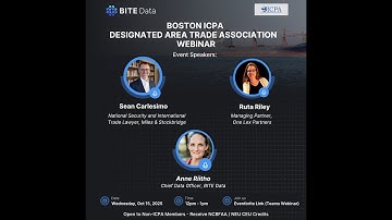 ICPA Webinar Oct 2025: Trade Export Controls & Sanctions Developments (