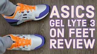 asics gel lyte white orange