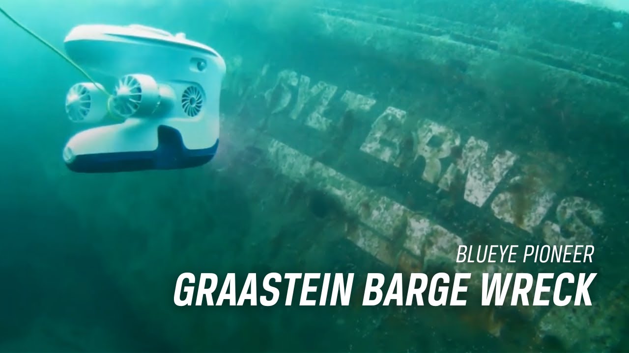 Graastein barge wreck in Narvik | Blueye Pioneer