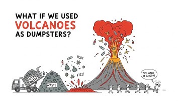 What If We Dumped Trash Into Volcanoes?