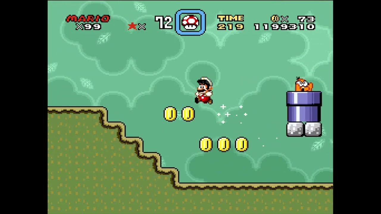Super Mario World Forest Of Illusion 4 Secret Exit [SNES] Super Mario World Walkthrough [57] - Forest of Illusion 4