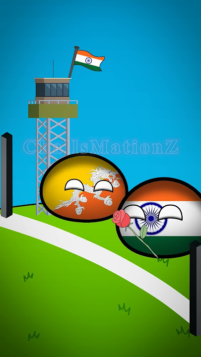 India's border with its neighbors #countryballs #countryball