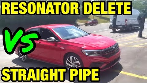 VW GLI 2.0L TURBO: RESONATOR DELETE Vs STRAIGHT PIPE!