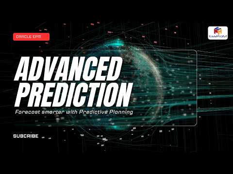 Oracle EPM Advanced Prediction Explained | Predictive Planning in Action #essprom #epm #oracle