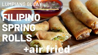 Filipino Vegetable Spring Rolls | Lumpiang Gulay + Spicy Vinegar Dipping Sauce | Vegan + Air fried by YdaJun's Plant-based Kitchen 5,112 views 3 years ago 5 minutes, 24 seconds