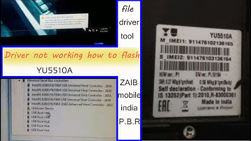YU5510A usb driver download and flashing
