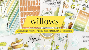 Unbox the March 2025 Willows Journaling, Deluxe Journaling and Stationery Kits