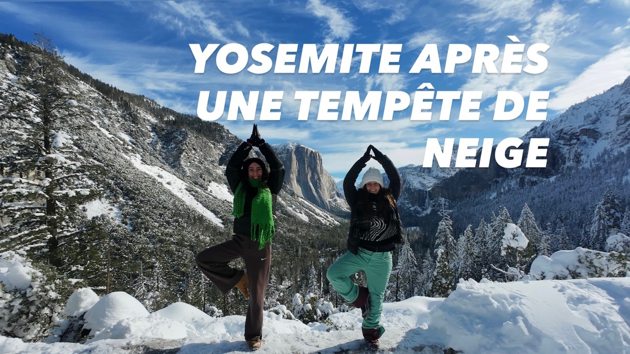 YOSEMITE après une tempête de neige