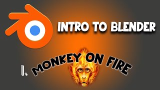 monkey on fire