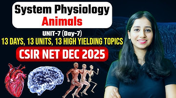 UNIT 7 - DAY 7 - CSIR NET DEC 2025 I 13 DAYS, 13 UNITS, 13 MOST IMPORTANT TOPICS II CSIR NET