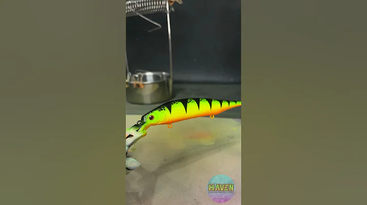 Painting the Fire Tiger Jerkbait!