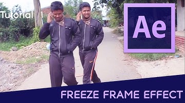 After Effects Tutorial - Freeze Frame Effect (Using 3D Camera Tracker) Basic