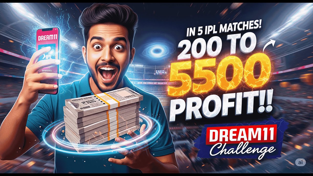 ₹200 Se ₹5500 Banaye Fantasy Cricket Se! | Dream11 Winning Secret 2025 🔥