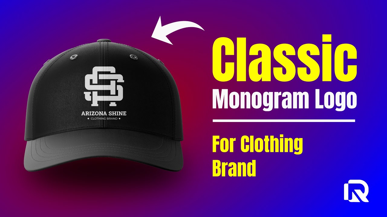 how to create a classic monogram logo for a clothing brand