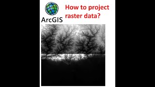 How to project raster data in ArcGIS?