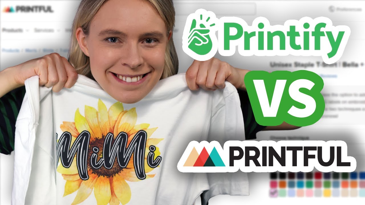 I Ordered T-Shirts From Printful and Printify! (and this is what I got) - Printful vs Printify REVIEW