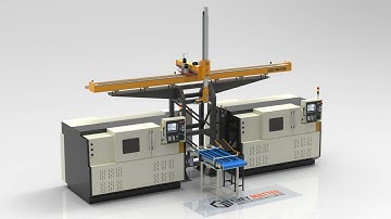 New 4 - Axis Cartesian Gantry Robot / CNC machine automation gantry loader  #automation #cnc