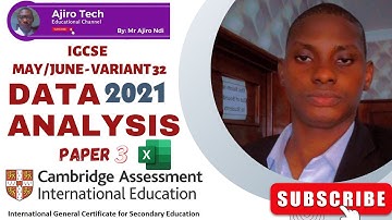 IGCSE ICT (0417/0983) Paper 3 Data Analysis (Spreadsheet) May June 2021 Variant 32