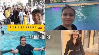 Part 1: An amazing trip to karjat farm house🚗 | I lost my sunglasses in swimming pool 🤣