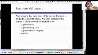 Session 20: Private Company Valuation