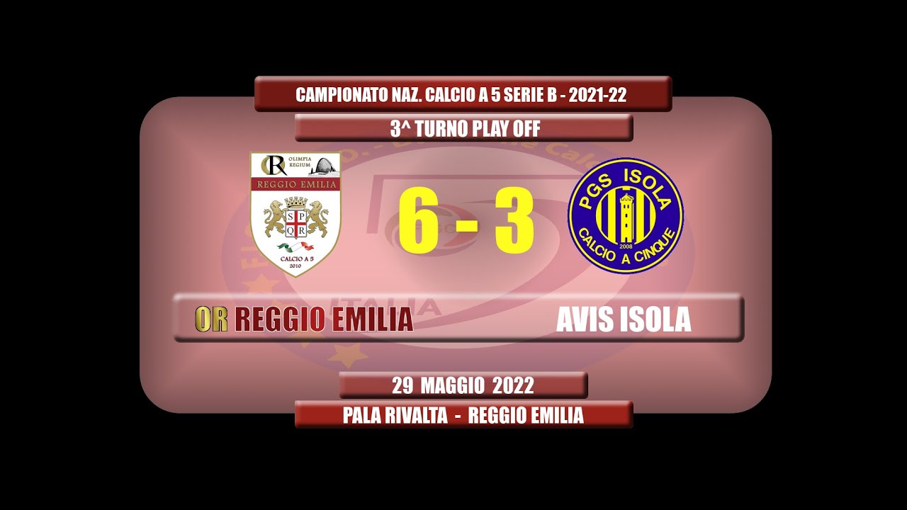 Highlights OR Reggio Emilia - Avis Isola: 6-3  -  3^ turno play off - 29 maggio 2022
