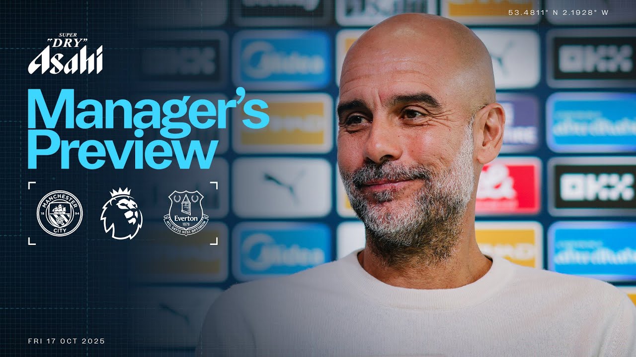 LIVE! MANAGER PREVIEW | Pep Guardiola | Man City v Everton | Premier League