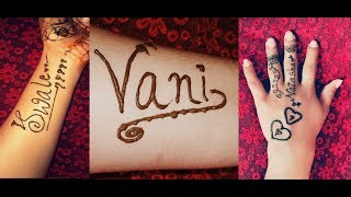 Name mehndi design || tattoo design || Requested video