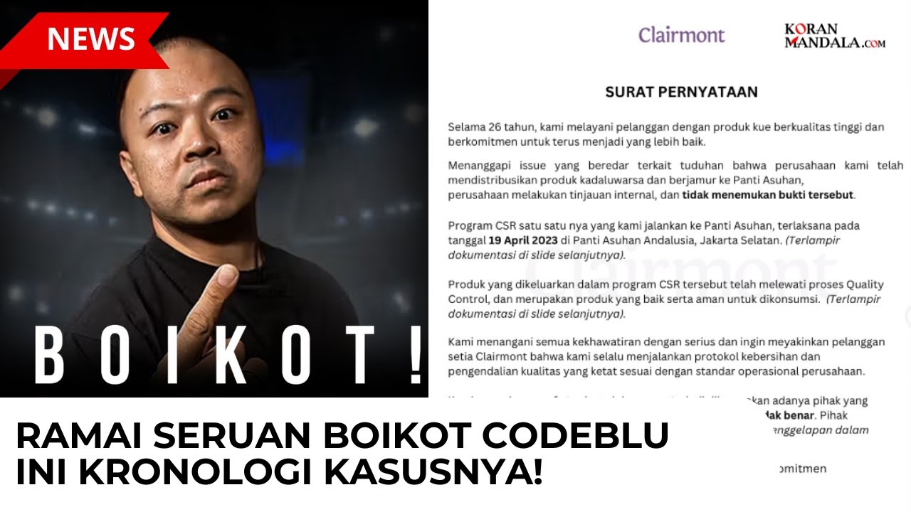 RAMAI SERUAN BOIKOT CODEBLU, INI KRONOLOGI KASUS LENGKAPNYA! - YouTube