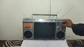 3*1 ناشيونال موديل TR-1400E تليفزيون 12 بوصه ا+ راديو FM  - شريط  -  National TV model TR-1400E 12