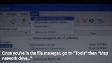 How to map a network drive in Windows XP