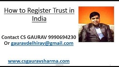 How to Register A Trust in India 