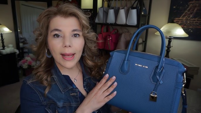 Michael Kors MERCER Small Soft Pink Tri-color Pebbled Leather Satchel  UNBOXING by Glez 