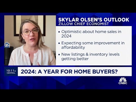 Home prices are expected to be flat in 2024, says zillow's skylar olsen