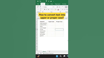 How to change text into Upper/Proper/Lower case? #viral #shorts #excel