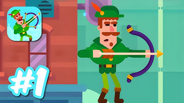 Bowmasters - Gameplay Playthrough Part 1 (Android, iOS)