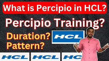 What is Percipio training in HCL? What is Pre-onboarding training in HCL? Pattern and Duration?