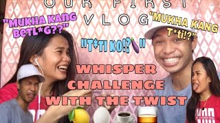 WHISPER CHALLENGE WITH THE TWIST | NICA & RED | VLOG #01