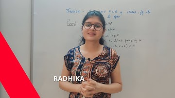 Theorem on Closed Set || Real Analysis ||