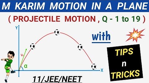 m Karim physics solutions class 11 motion in a plane I m Karim projectile motion , chapter 9