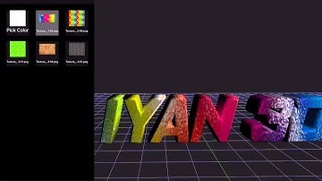 Iyan 3D v5 Apply Texture for 3D Text