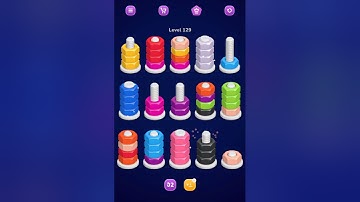 💥🤔LEVEL 129👌🧠NUT SORT💥💯🎮