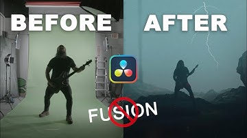 Composite Green Screen Clips without FUSION - Davinci Resolve Tutorial