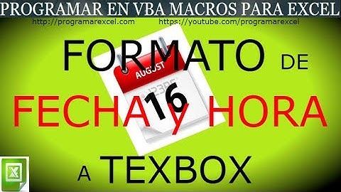 164 ❤️ Formato FECHA a TEXTBOX 🔥 VBA
