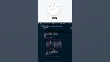 clock using JavaScript #coding #js #htmlcss #tutorial #class #design