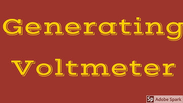 GENERATING VOLTMETER