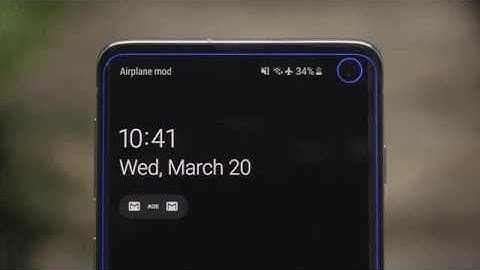samsung S10 / note 10 live wallpaper lights around camera and/or screen edges