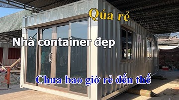 Nhà container có vệ sinh khép kín dành cho bạn trẻ có tài chính ít!!