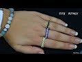 Beaded ring in less than 10 minutes.  DIY beaded rings. Very easy pattern